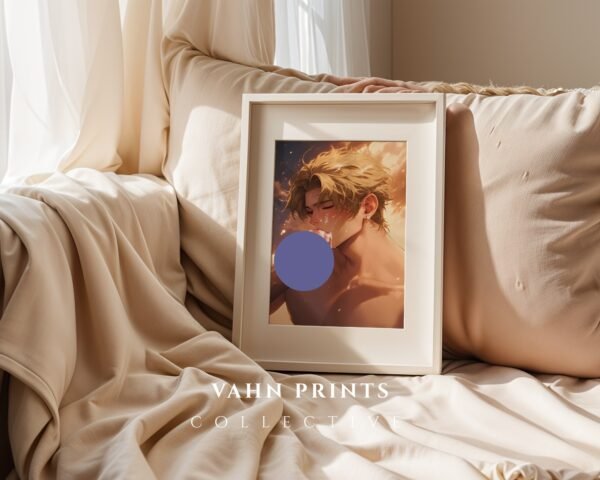 Anime Nude Muscular Male Suck Wall Art Poster Handsome Boyfriend Fantasy Bedroom Download