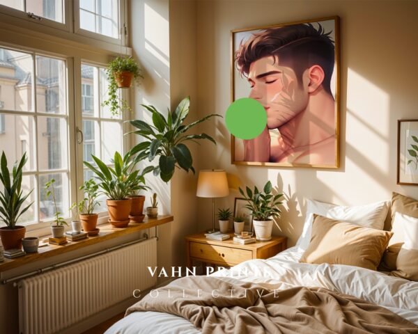 Dream Boyfriend Anime Nude Male Suck Poster Muscular Handsome Guy Bedroom Wall Art