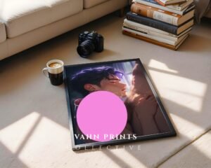 Anime Nude Male Suck Wall Art Print Muscular Handsome Boyfriend Fantasy Bedroom Decor