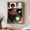 Anime Nude Male Body Suck Wall Art Print Muscular Handsome Boyfriend Fantasy Bedroom Poster