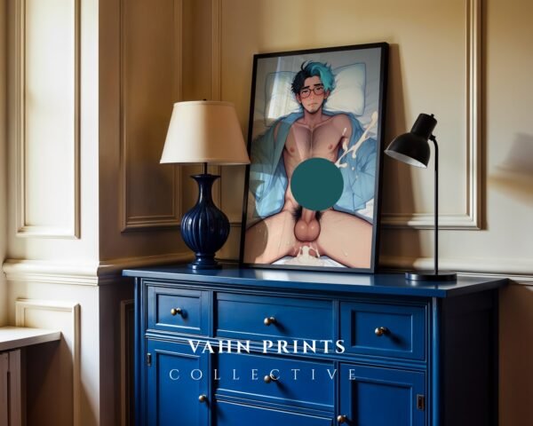 Nude Anime Male Suck Poster Muscular Handsome Dream Boyfriend Bedroom Digital Download