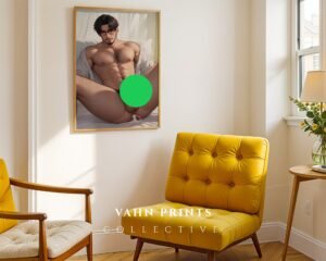 Muscular Nude Anime Male Suck Poster Handsome Boyfriend Fantasy Bedroom Digital Download