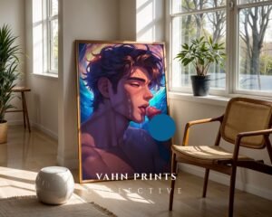 Anime Nude Male Body Suck Wall Art Print Muscular Handsome Boyfriend Fantasy Bedroom Poster