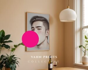 Anime Muscular Male Nude Suck Wall Art Print Handsome Boyfriend Fantasy Bedroom Poster