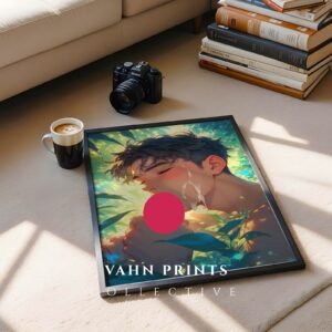 Muscular Nude Anime Male Suck Poster Handsome Dream Boyfriend Fantasy Digital Art