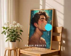 Nude Anime Male Suck Poster Muscular Handsome Boyfriend Dream Fantasy Digital Download