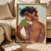 Anime Male Nude Suck Wall Art Print Muscular Handsome Boyfriend Fantasy Bedroom Poster