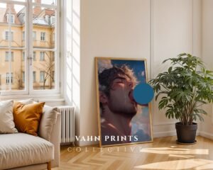 Anime Nude Male Suck Wall Art Poster Muscular Handsome Boyfriend Fantasy Bedroom Decor