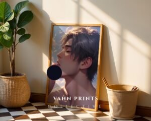 Anime Nude Male Body Suck Poster Muscular Handsome Boyfriend Fantasy Bedroom Decor