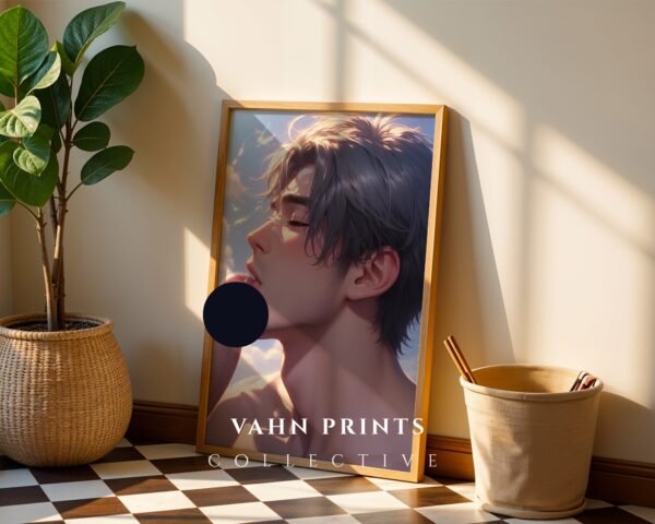 Anime Nude Male Body Suck Poster Muscular Handsome Boyfriend Fantasy Bedroom Decor