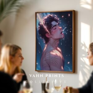 Naked Nude Anime Male Suck Poster Muscular Guy Handsome Boyfriend Bedroom Wall Art