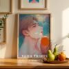 Anime Male Nude Suck Wall Art Print Muscular Fantasy Handsome Boyfriend Poster