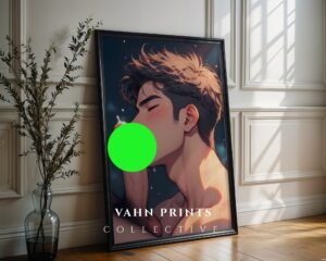 Muscular Nude Anime Male Suck Poster Handsome Boyfriend Bedroom Decor Printable Download