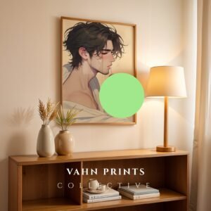 Anime Muscular Male Body Suck Poster Fantasy Dream Boyfriend Wall Art Printable