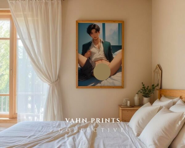 Handsome Nude Anime Male Suck Poster Muscular Dream Boyfriend Bedroom Decor Download