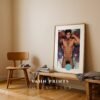 Dream Boyfriend Nude Male Art Print Muscular Figure Gay Printable Poster