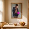 Soulmate Male Nude Body Art Print Handsome Muscular Man Gay Bedroom Poster