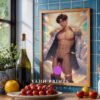Male Body Fantasy Wall Art Nude Handsome Muscular Man Gay Printable