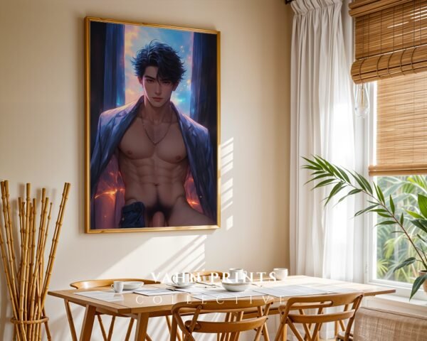 Handsome Muscular Nude Male Art Print Gay Digital Download