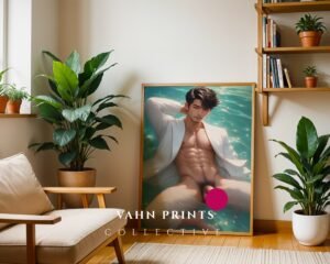 Soulmate Nude Male Body Art Print Muscular Figure Gay