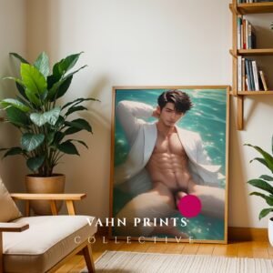 Soulmate Nude Male Body Art Print Muscular Figure Gay