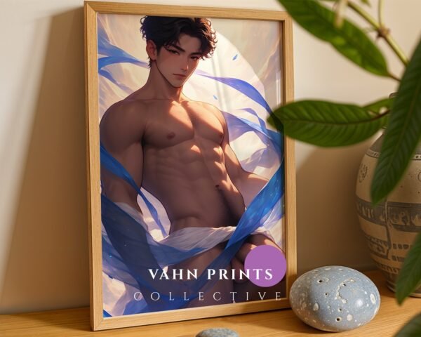 Romantic Gay Nude Male Body Wall Art Bedroom Poster