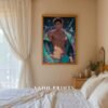 Dreamy Muscular Nude Male Art Print Gay Bedroom Decor
