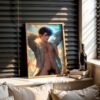 Romantic Gay Wall Art Nude Male Figure Muscular Bedroom Poster