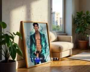 Dream Boyfriend Male Wall Art Nude Muscular Guy Romantic Gay