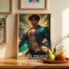 Fantasy Nude Male Wall Art Handsome Muscular Husband Gay Printable