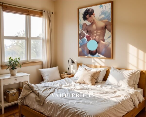 Dream Boyfriend Nude Male Wall Art Muscular Body Gay Digital Download
