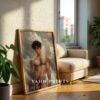Handsome Nude Man Illustration Male Body Wall Art Gay Romantic Printable Poster