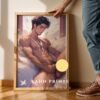 Dreamy Nude Male Wall Art Handsome Muscular Guy Soulmate Gay Printable Poster