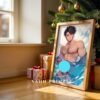 Male Figure Illustration Wall Art Nude Muscular Man Gay Fantasy Printable Art