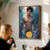 Romantic Male Body Wall Art Nude Handsome Man Muscular Figure Gay Printable Decor