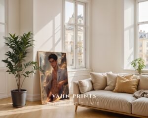 Gay Fantasy Wall Art Nude Male Figure Dreamy Husband Muscular Man Printable Bedroom Art