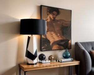 Muscular Male Body Wall Art Print Handsome Man Soulmate Husband Aesthetic Anime Lover Printable Decor