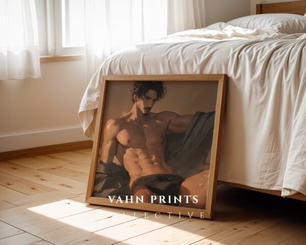 Muscular Male Body Wall Art Print Handsome Man Soulmate Husband Aesthetic Anime Lover Printable Decor