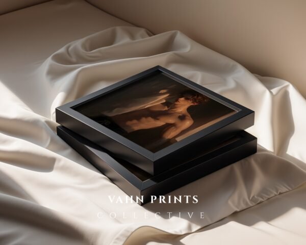 Male Nude Body Wall Art Print Handsome Man Sketch Minimalist Figurative Poster Download