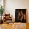 Male Nude Body Wall Art Print Handsome Man Sketch Minimalist Figurative Poster Download