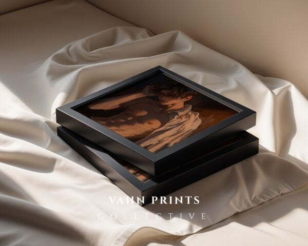 V104c_m5 Handsome Man Art Print Muscular Male Figure Ethereal Soulmate Husband Romantic Wall Art Download