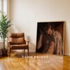 V104c_m8 Handsome Man Art Print Muscular Male Figure Ethereal Soulmate Husband Romantic Wall Art Download