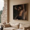Romantic Male Figure Wall Art Handsome Muscular Man Ethereal Lover Printable Download