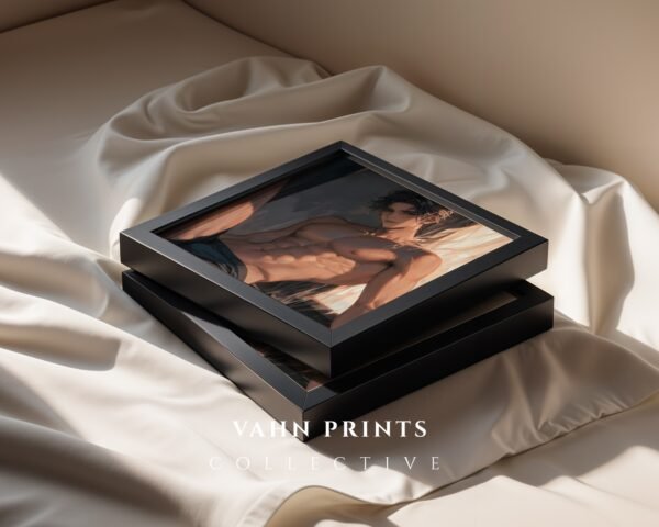 Soulmate Husband Wall Art Muscular Handsome Man Anime Inspired Romantic Printable Art