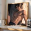 Soulmate Husband Wall Art Muscular Handsome Man Anime Inspired Romantic Printable Art