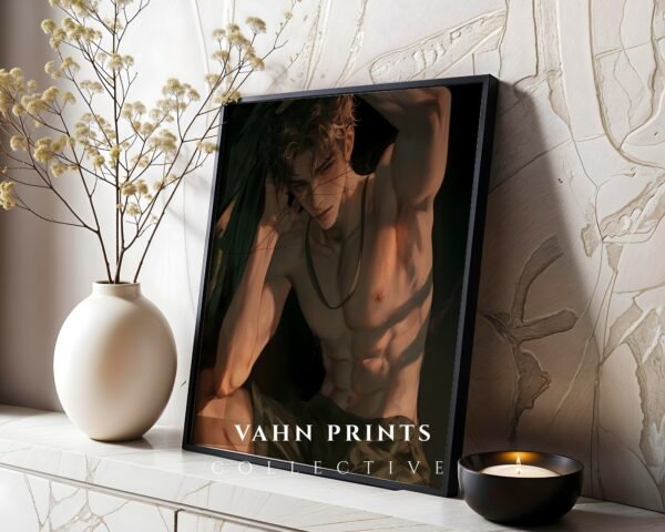 Masculine Male Body Wall Art Ethereal Soulmate Husband Romantic Printable Digital Art