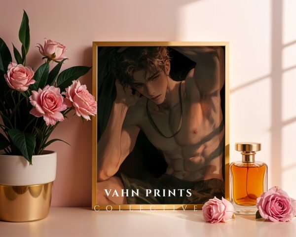 Masculine Male Body Wall Art Ethereal Soulmate Husband Romantic Printable Digital Art