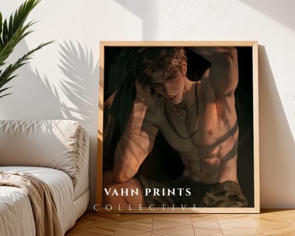 Masculine Male Body Wall Art Ethereal Soulmate Husband Romantic Printable Digital Art