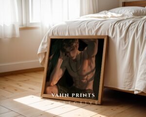 Masculine Male Body Wall Art Ethereal Soulmate Husband Romantic Printable Digital Art