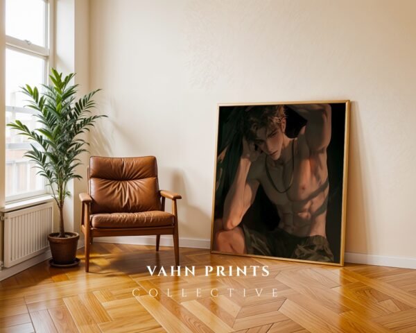 Masculine Male Body Wall Art Ethereal Soulmate Husband Romantic Printable Digital Art